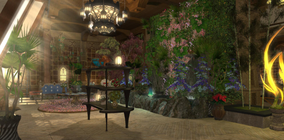 Part of the Nature Museum featuring a variety of plant furniture.