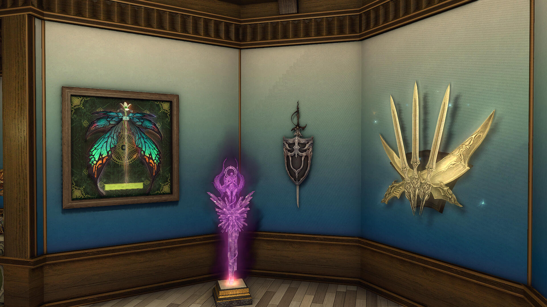 Blue Cat Treasures interior showing various trophies.
